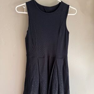 SALE!  Abercrombie Girls Navy Blue Cotton Glittered Sparkle Stars Midi Dress